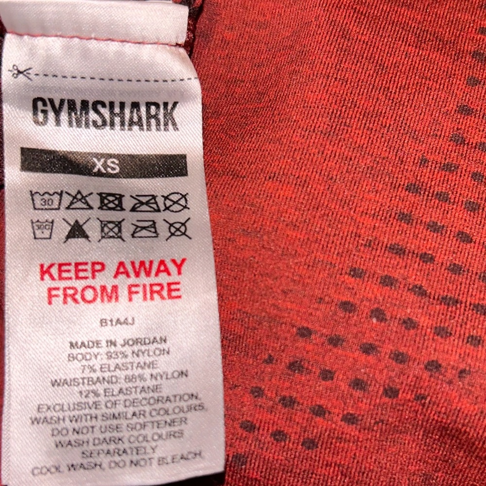 Red Women's Athletic Shorts - Picture 3 of 3